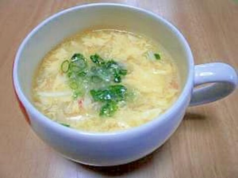 ふんわり玉子の中華風スープ